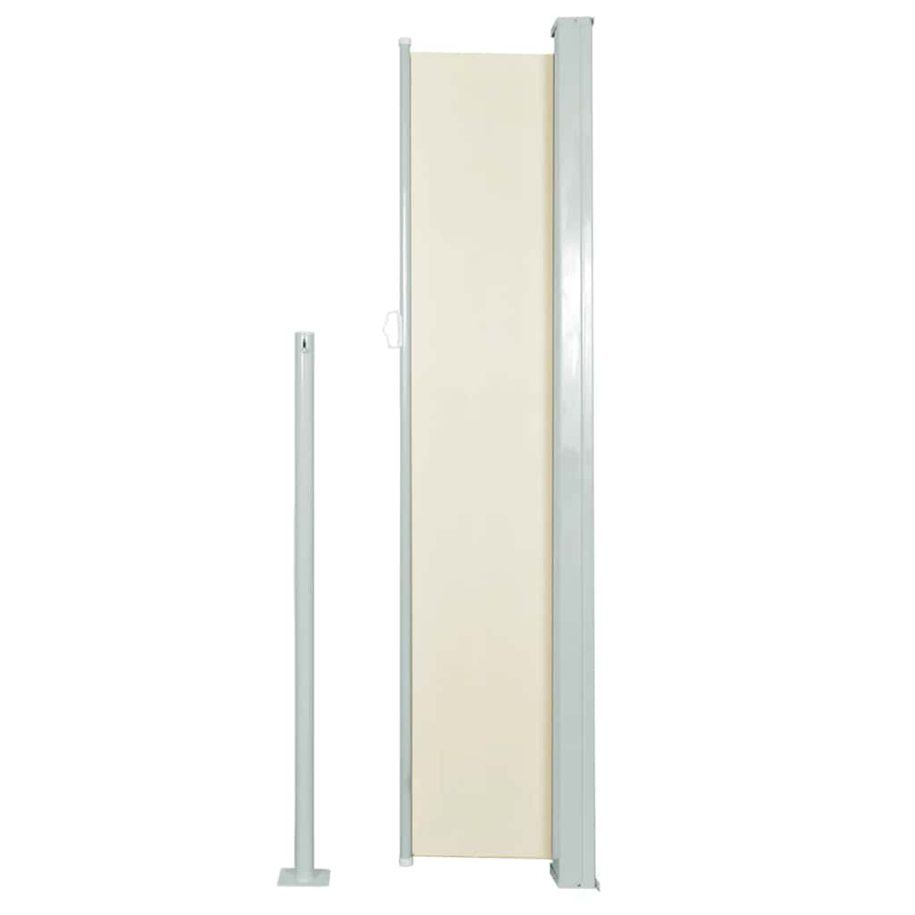 Retractable Side Awning Steel Frame - Cream