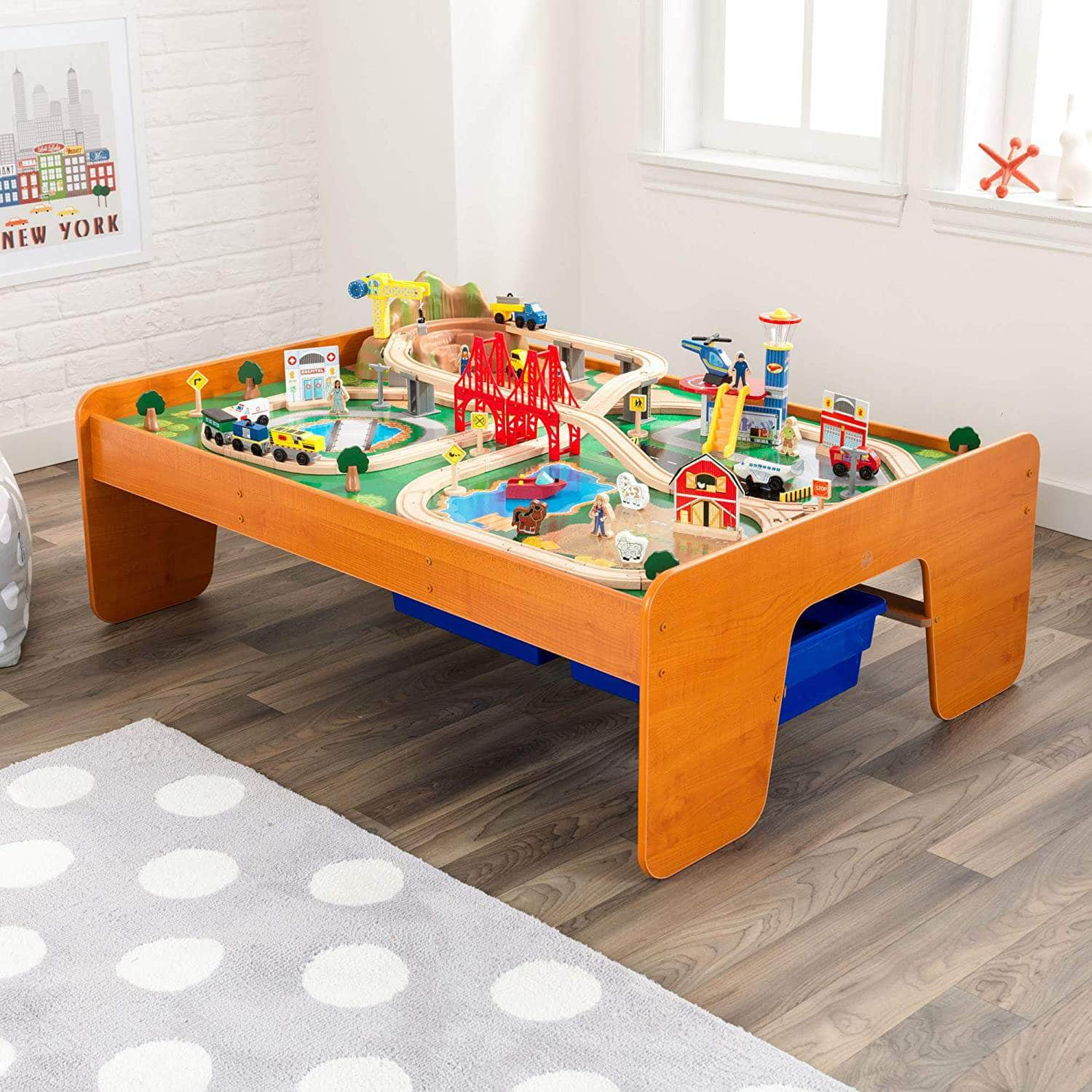 Ride Around Train Set And Table For Kids