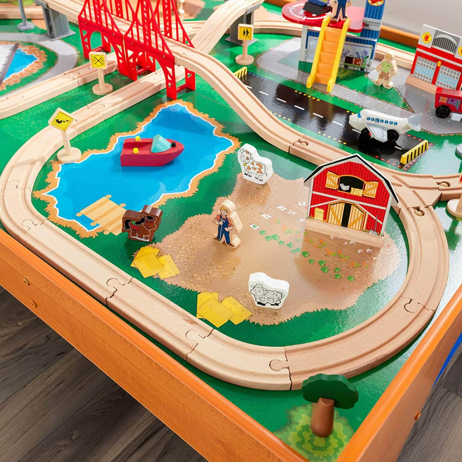 Ride Around Train Set And Table For Kids