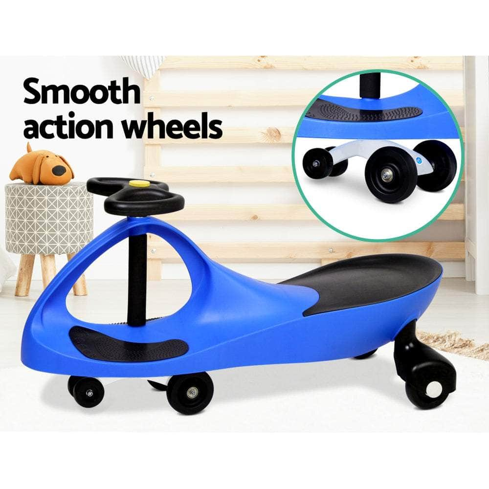 Rigo Kids Ride On Swing Car - Blue