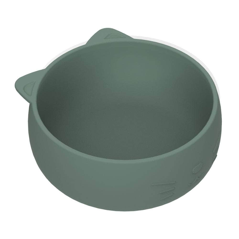 Riley Silicone Bowl - Pink Clay/Olive Green/Avocado Cream