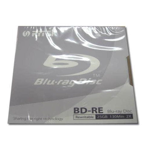 Ritek Blu-Ray Bd-Re Rewritable 25Gb 2X 130Min Jewel Case