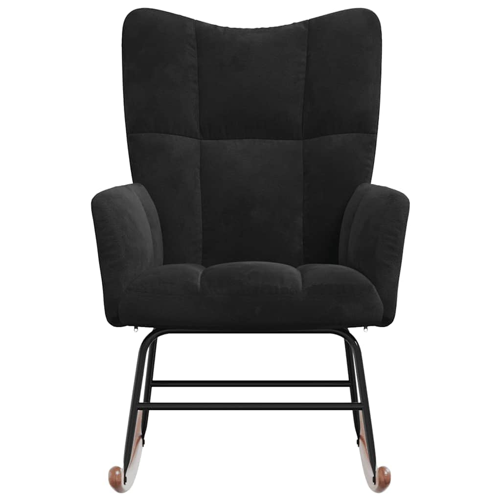 Rocking Chair Black Velvet