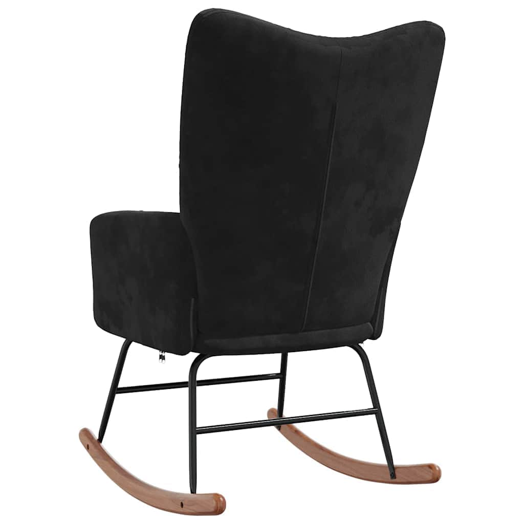 Rocking Chair Black Velvet