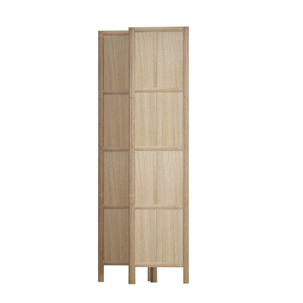 Room Divider Screen Privacy Wood Dividers Stand 3 Panel Brown