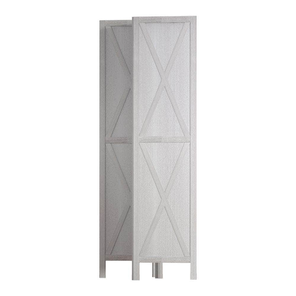 Room Divider Screen Privacy Wood Dividers Stand 3 Panel White