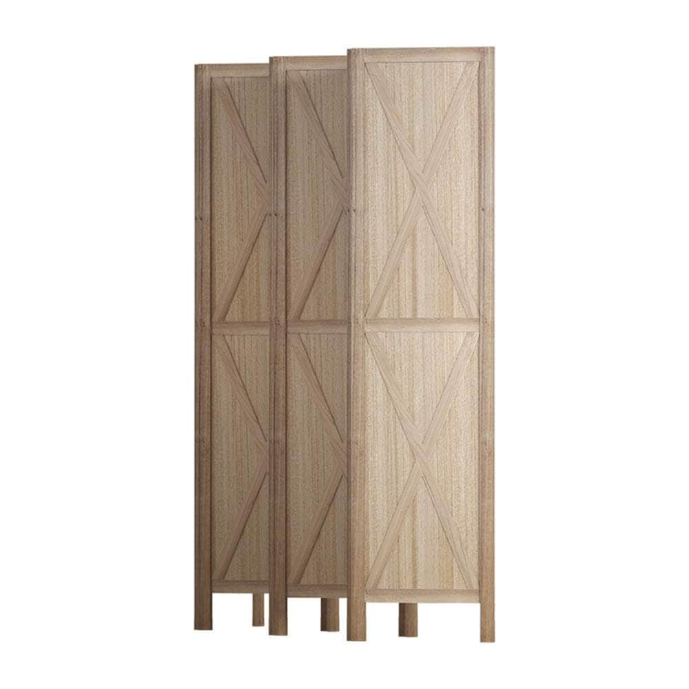 Room Divider Screen Privacy Wood Dividers Stand 6 Panel Brown