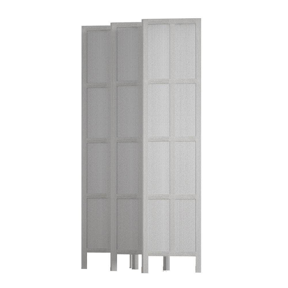 Room Divider Screen Privacy Wood Dividers Stand 6 Panel White