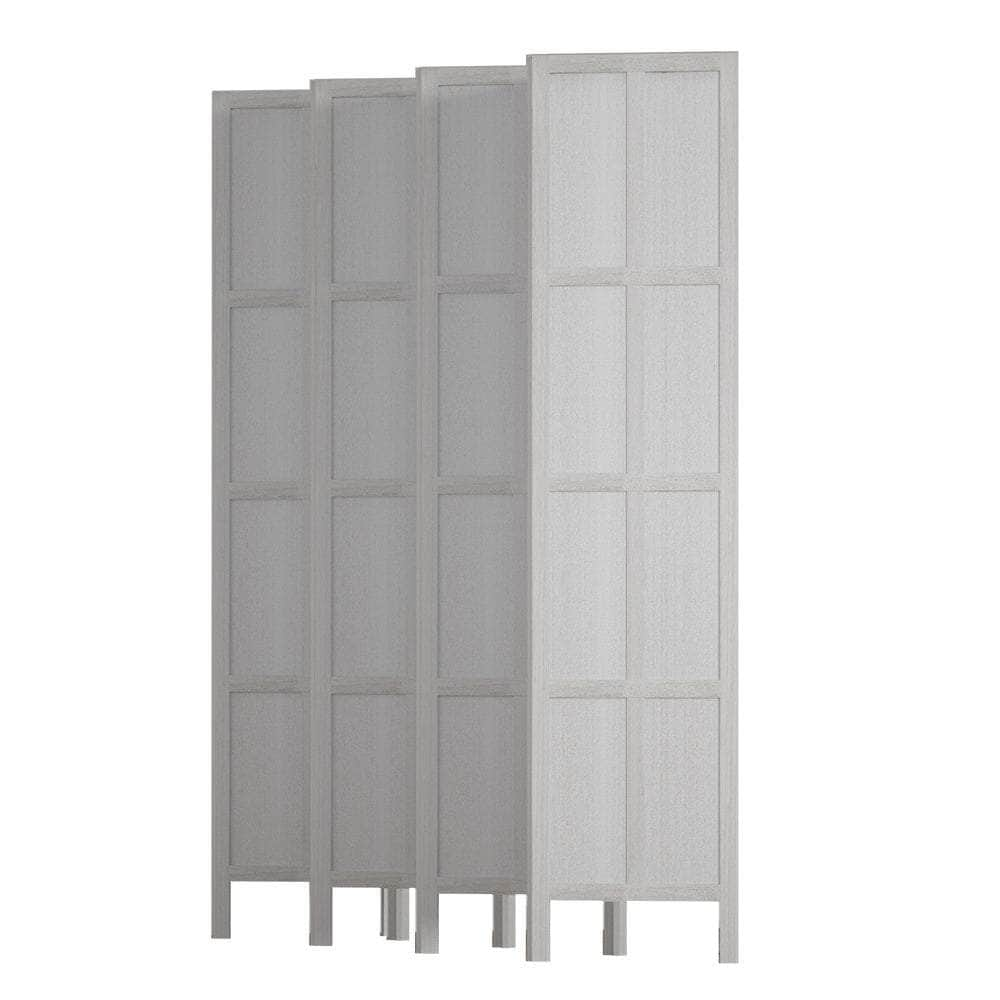 Room Divider Screen Privacy Wood Dividers Stand 8 Panel White