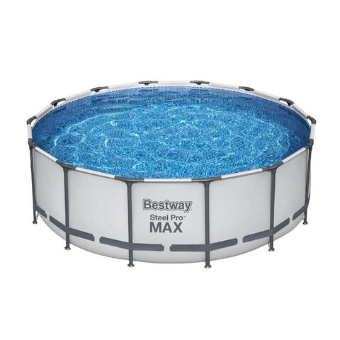 Round Above Ground Pool 427x427x122cm w/ Pump & Ladder