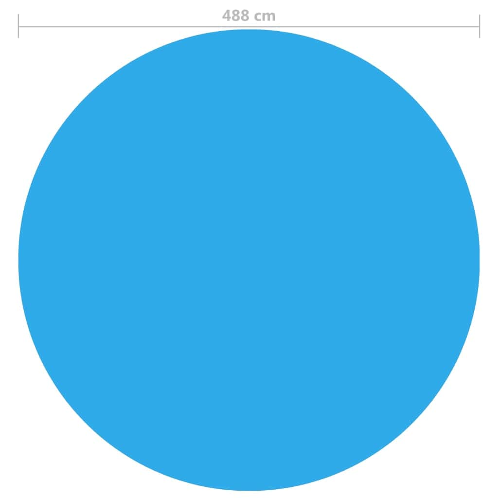 Round Pool Cover 488 cm PE Blue