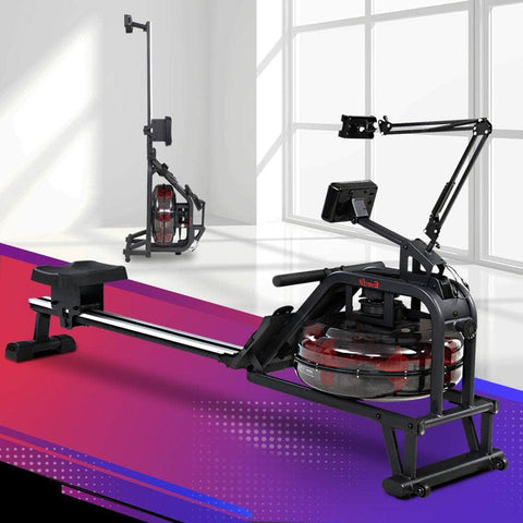 Rowing Exercise Machine Rower Water Resistance Fitness Gym Home Cardio