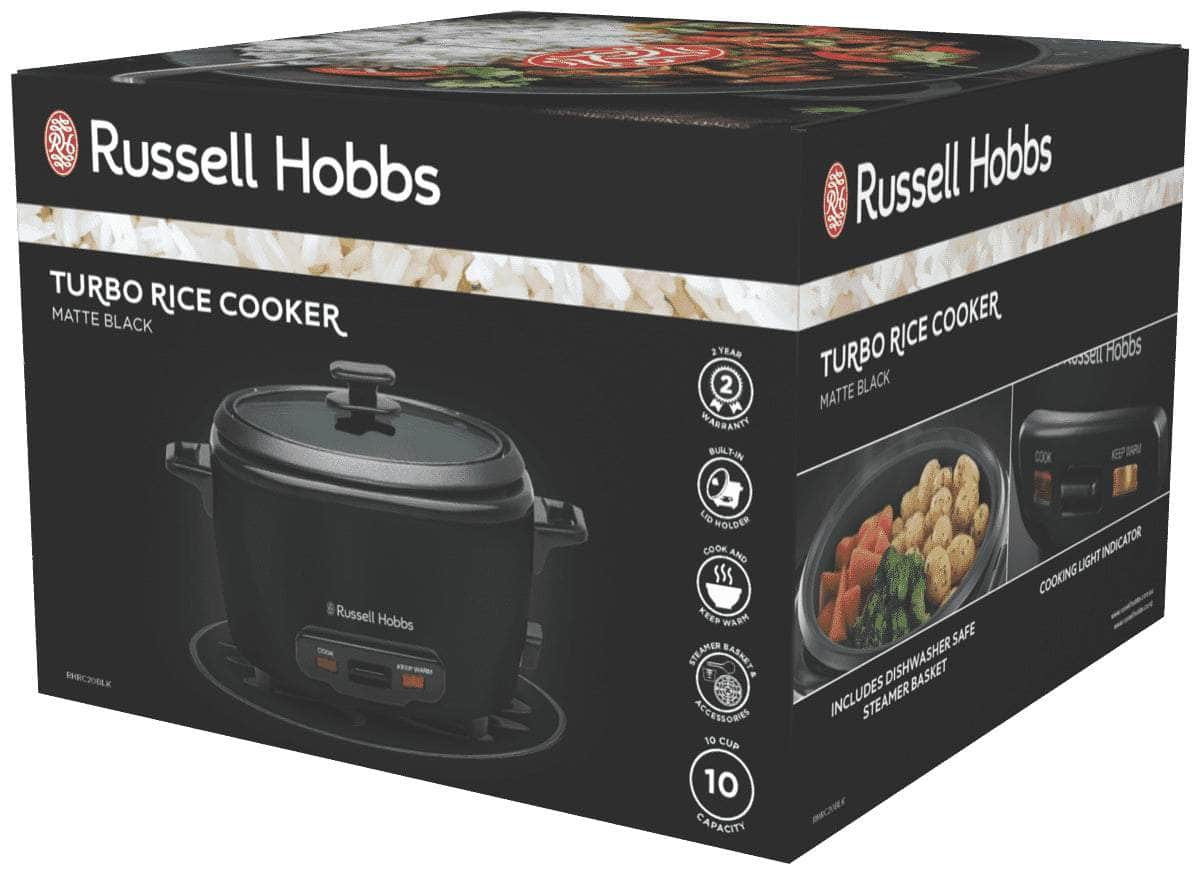 Russell Hobbs Turbo Rice Electric Pot Cooker RHRC20BLK