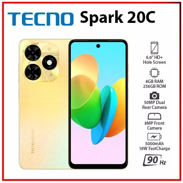 New Gold TECNO Spark 20C 4GB 256GB