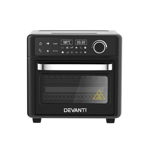 Devanti Air Fryer 15L LCD Fryers Kitchen Oven Oil Free Healthy Cooker 1200W