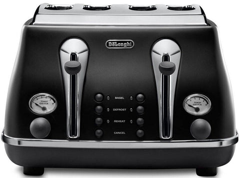 DeLonghi Icona 4 Slice Toaster -Black Brand