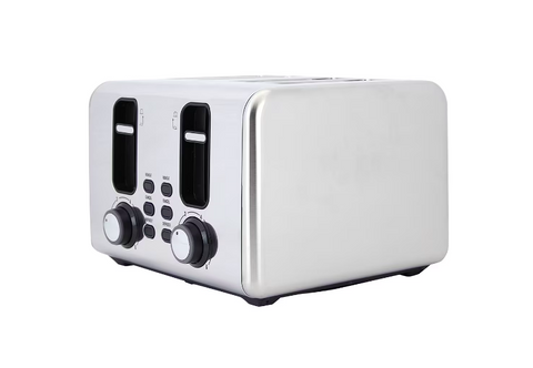 4 Slice Stainless Steel Toaster with High Lift