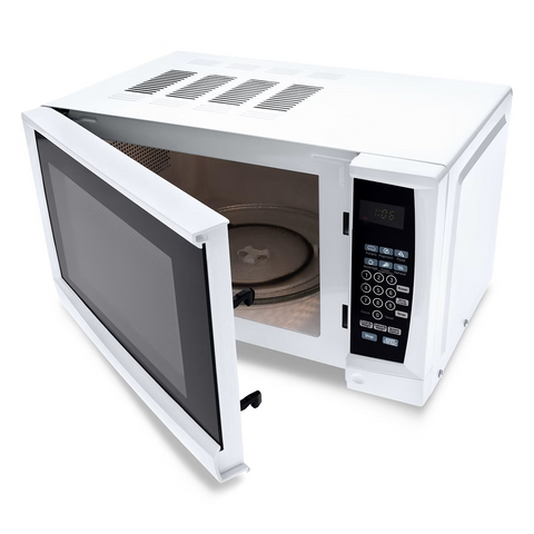 20L Microwave White 700 W 10 Power Levels Kitchen Defrost Child Lock 6 Auto Cook