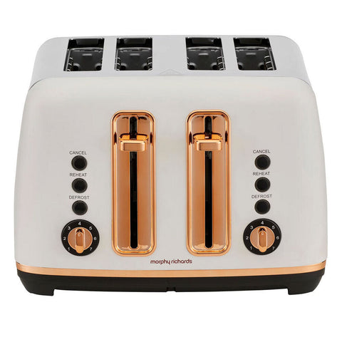 Ascend 4-Slice Bread Toaster, Rose Gold White