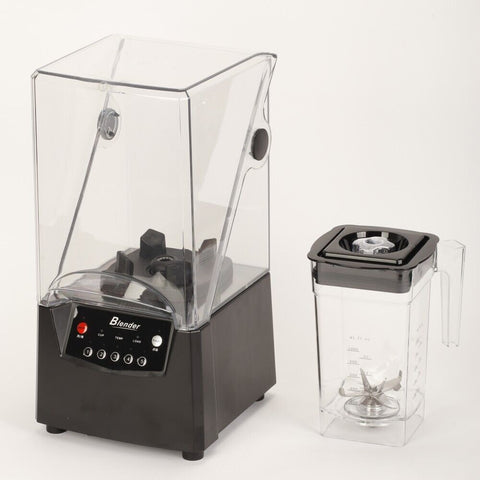 2L Commercial Food Blender Silent Smoothie Machine with Cover Ice Cusher Juicer