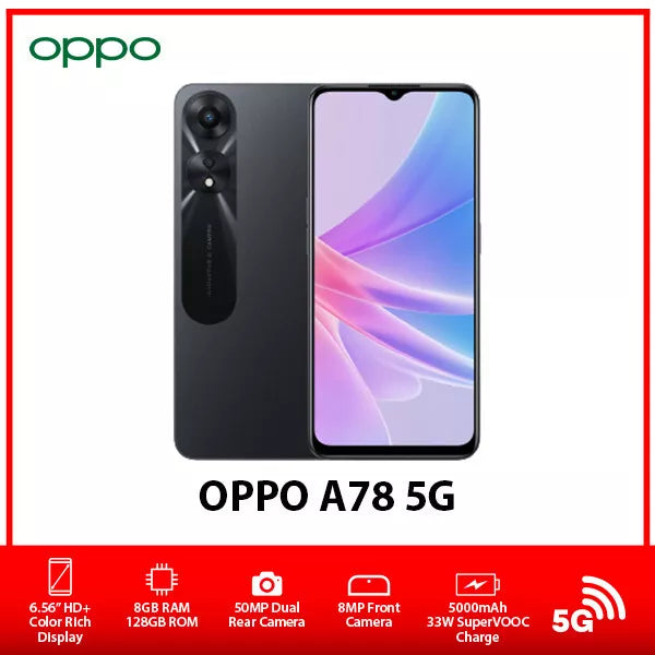 OPPO A78 5G 8GB 128GB Black