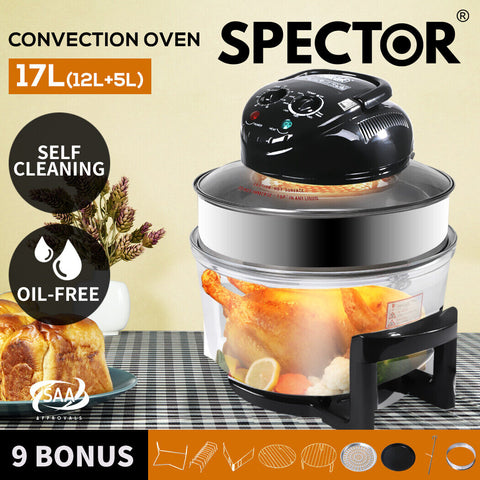 Spector Air Fryer Electric Fryers Oven Self-cleaning Healthy Cooker 17L Oil Free