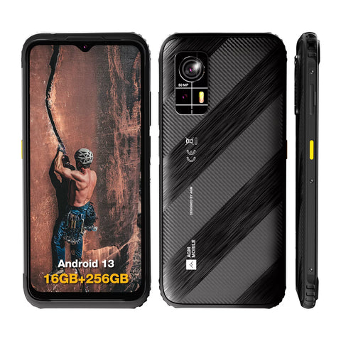 New AGM H6 6.56” Ultra-Thin Rugged Android 13 8GB 256GB NFC