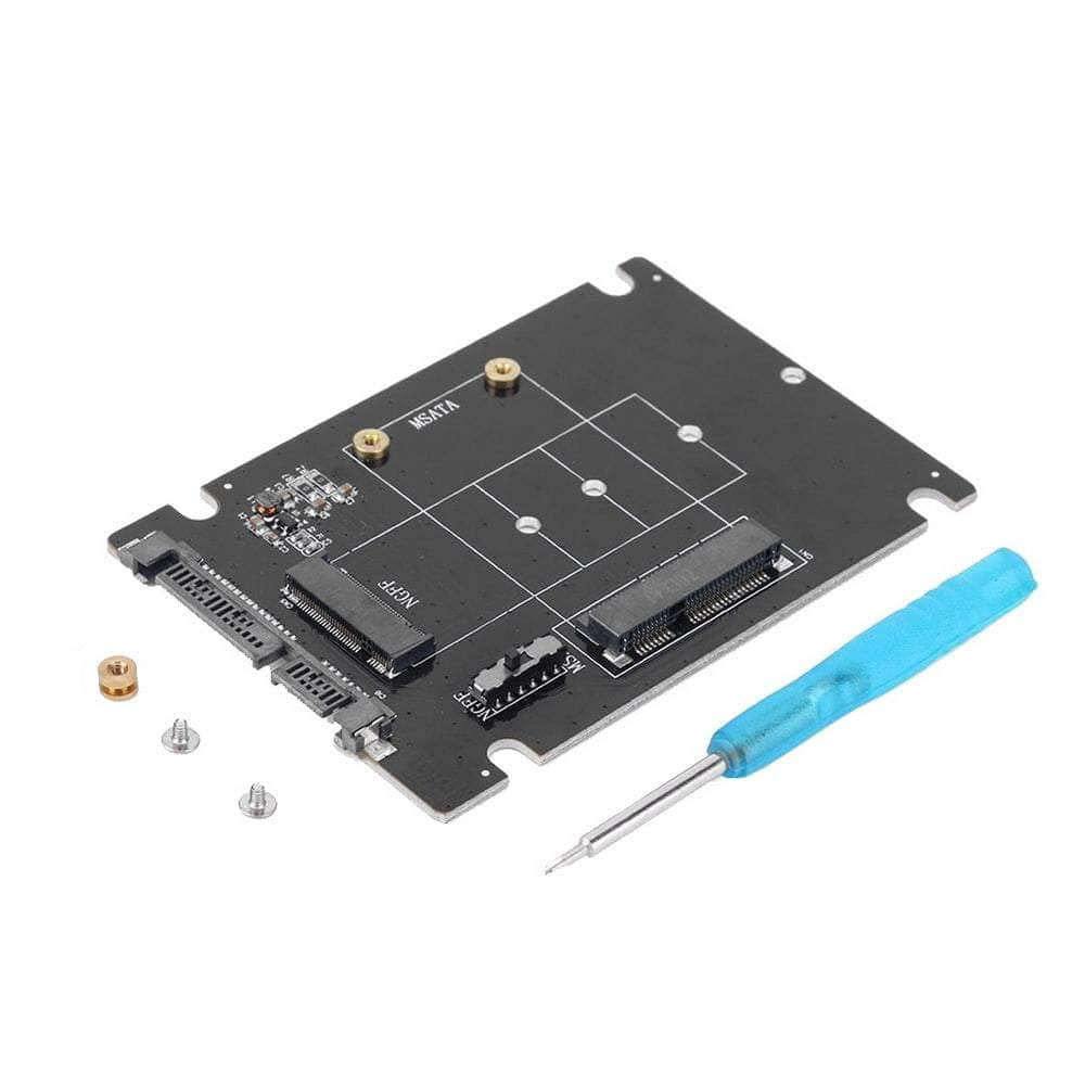 Sa207 Msata + M.2 (Ngff) To Sata 2 In 1 Combo Adapter