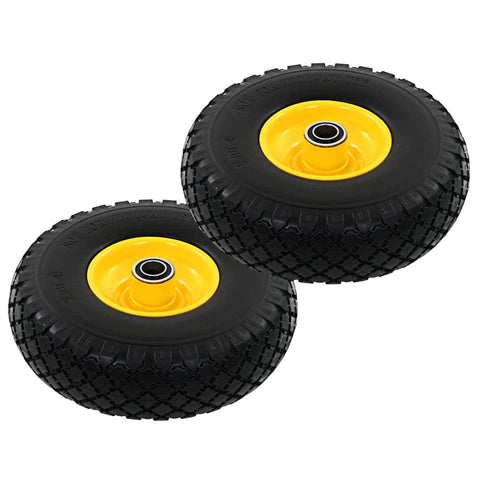 Sack Truck Wheels 2 pcs Solid PU 3.00-4