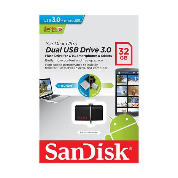 Sandisk Sddd2-032G Otg-32G Ultra Dual Usb 3.0 Pen Drive