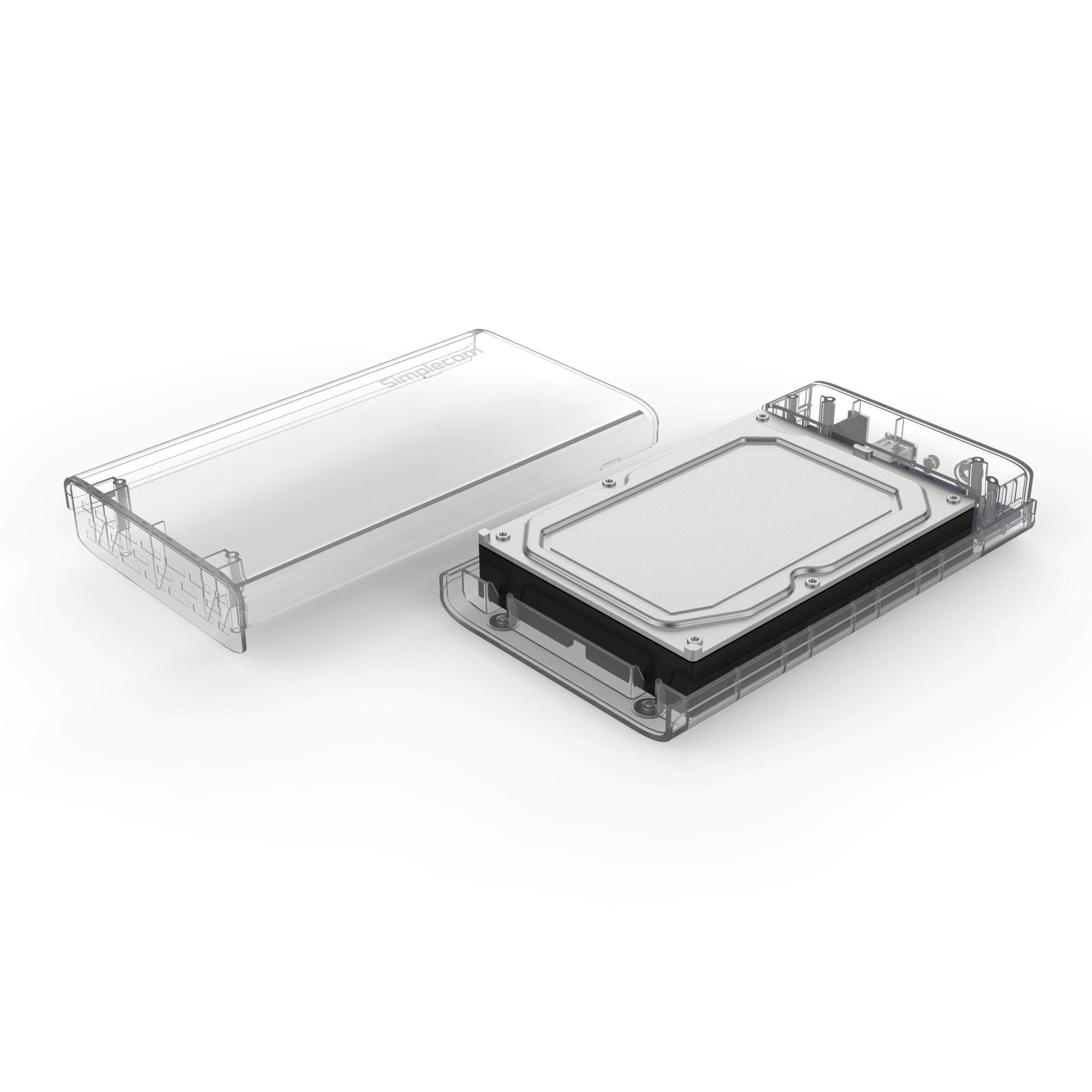 Se301 3.5" Sata To Usb 3.0 Hard Drive Docking Enclosure Clear