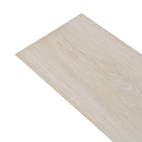 Self-adhesive PVC Flooring Planks 5.02 mÂ² 2 mm Oak Classic White