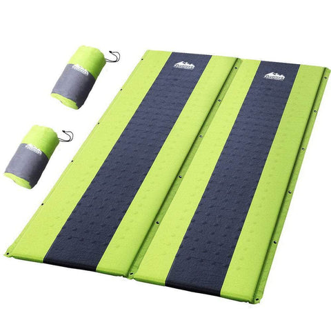 Self Inflating Mattress Camping Mat Air Bed Pad Double Green