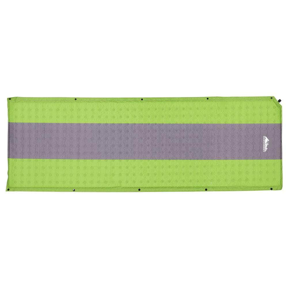 Self Inflating Mattress Camping Mat Air Bed Pad Single Green