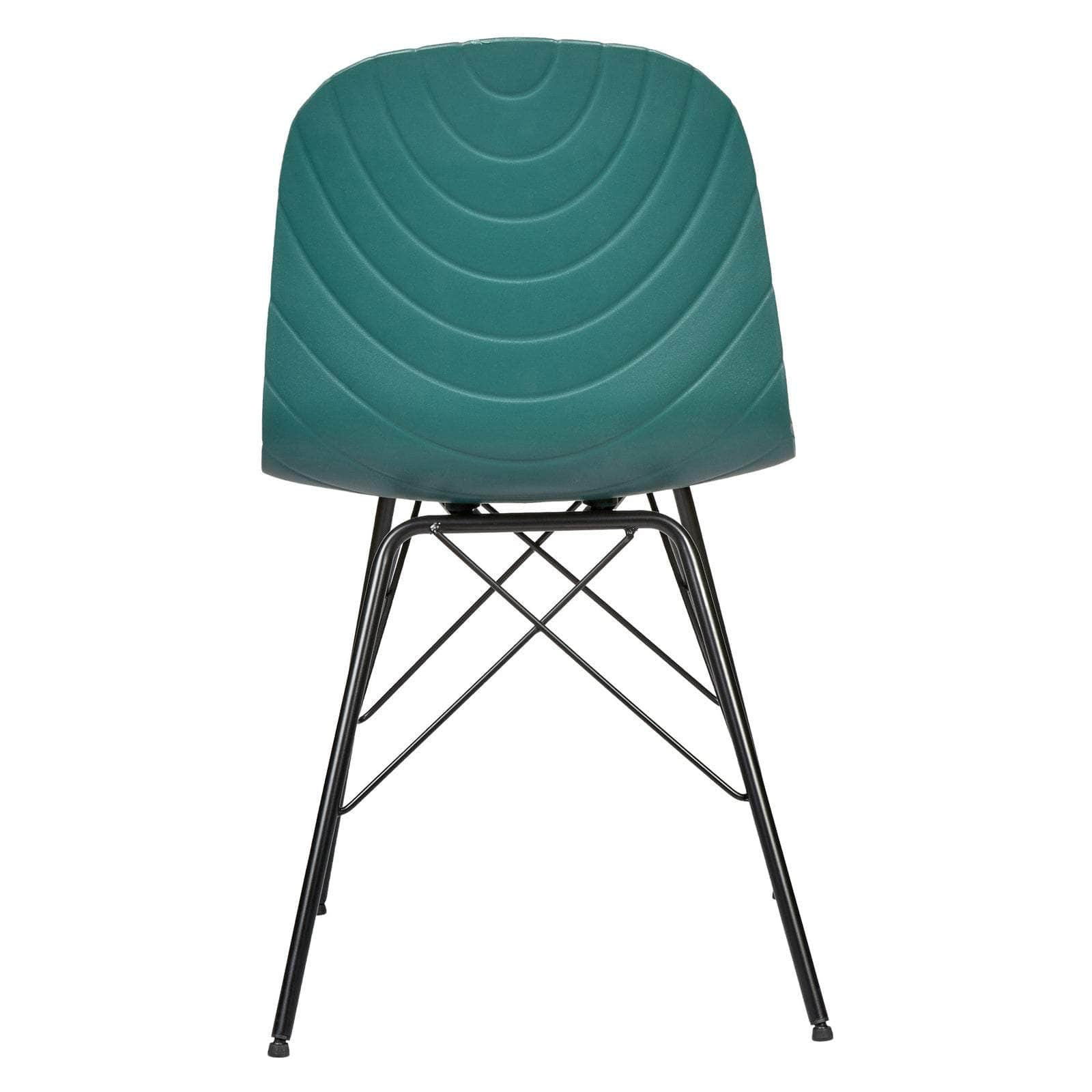 Set Of 2/4/6 Modern Republica Dining Chair - Dark Green