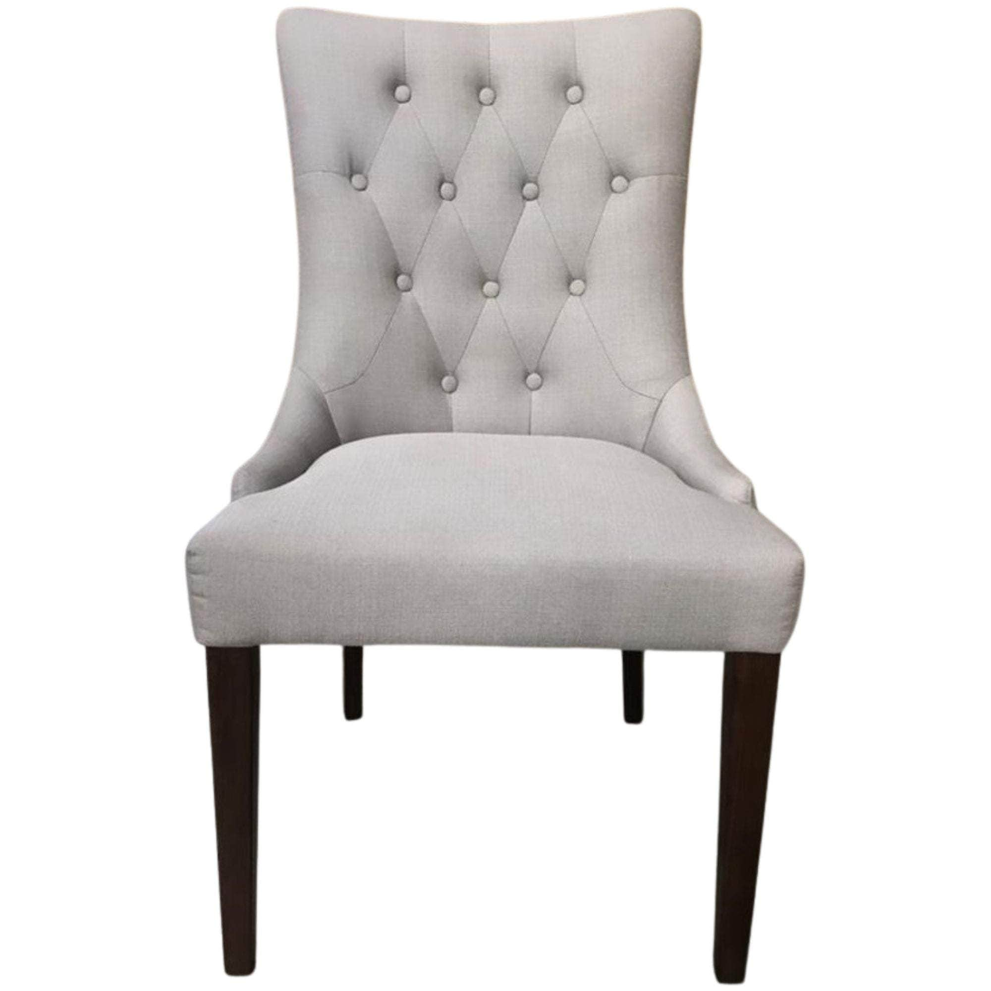 Set Of 2 Fabric Dining Chair French Provincial Solid Timber Wood