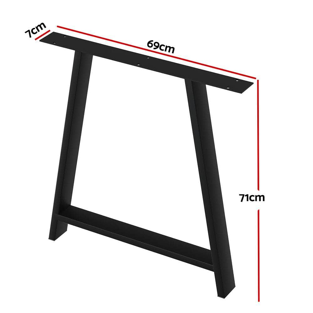 Set Of 2 Table Legs Coffee Dining Table Legs Diy Metal Leg 72X50Cm