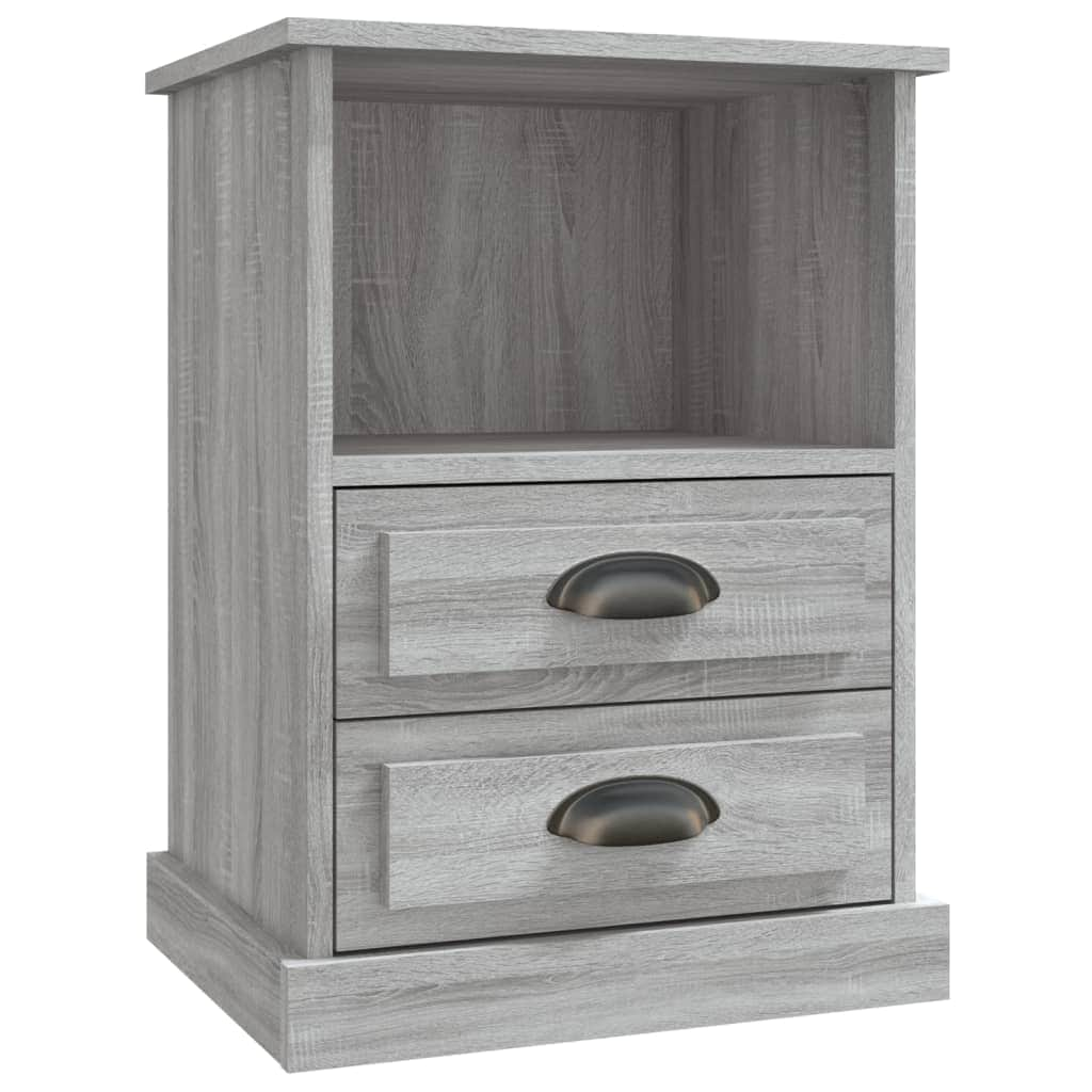 Set of 2 White Bedside Cabinets