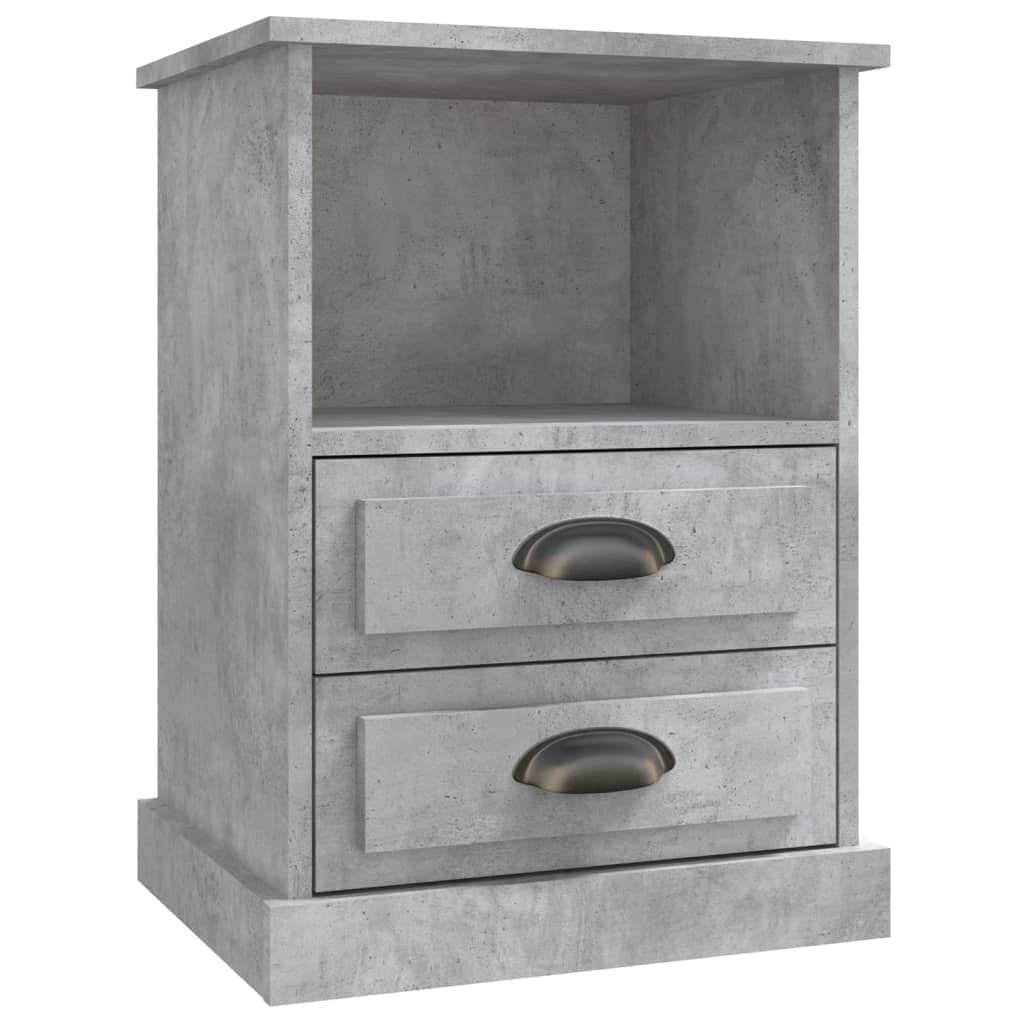 Set of 2 White Bedside Cabinets