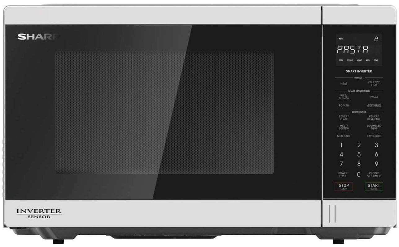 Sharp 1200W White Smart Inverter Microwave R350EW