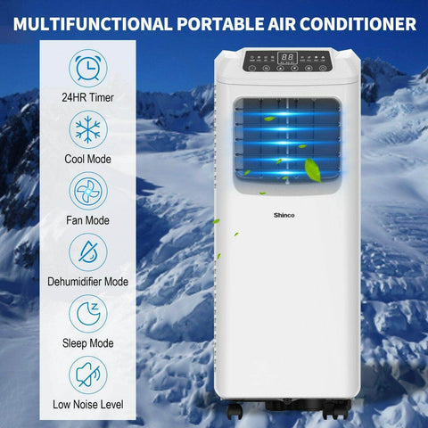 Shinco Spo6 7000Btu 2.0Kw Portable Air Conditioner Remote