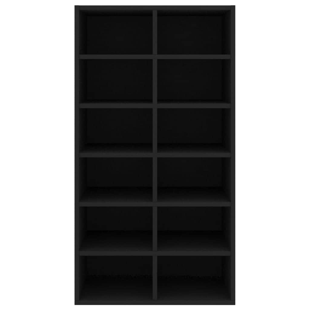 Shoe Rack Black  Chipboard