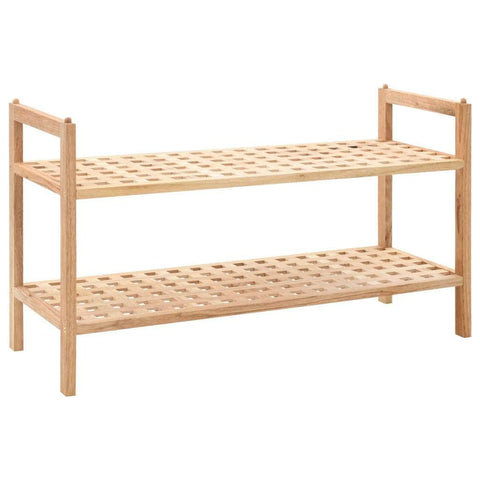 Shoe Rack Solid Walnut Wood