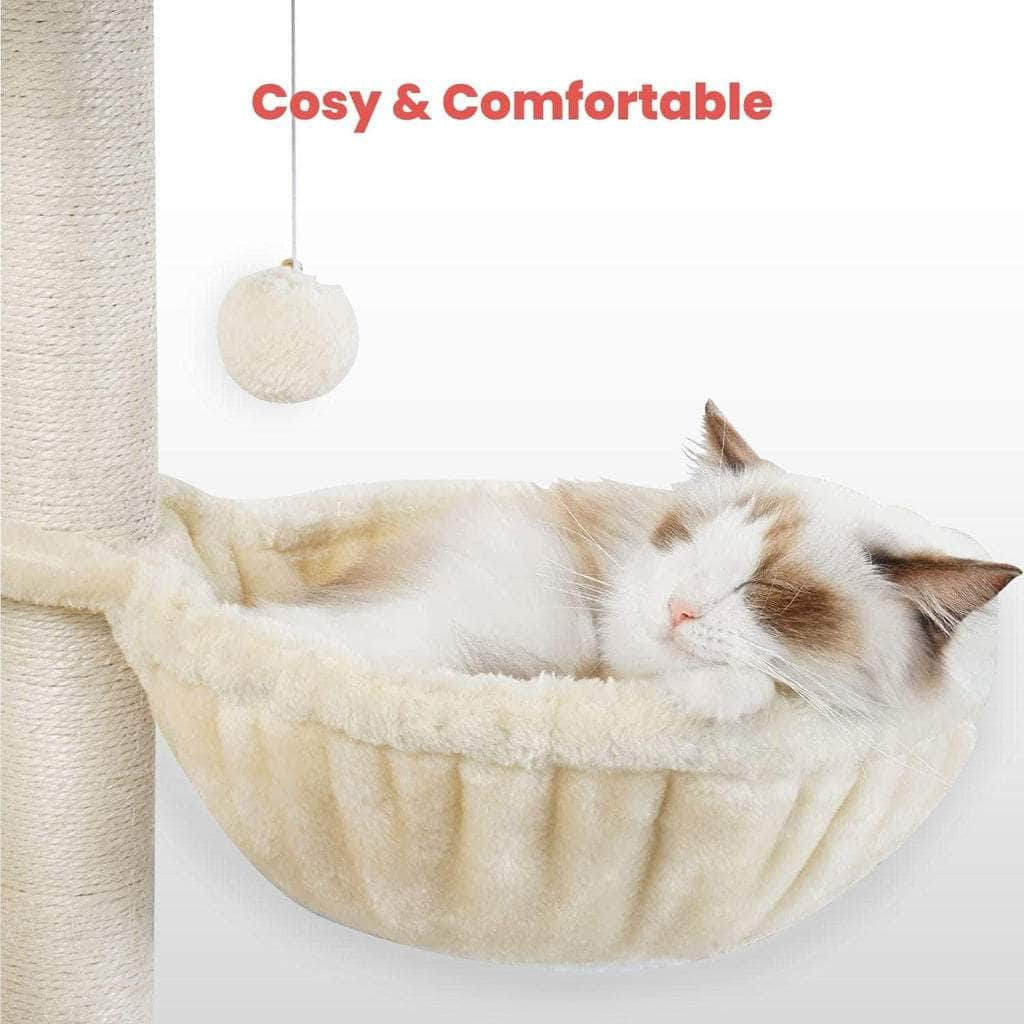 Shop the Ultimate 155cm Plush Cat Condo Cat Tree in Beige