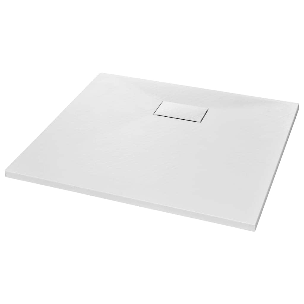 Shower Base Tray SMC White  L