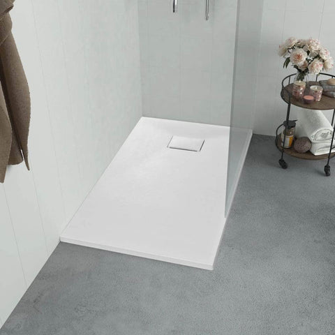 Shower Base Tray SMC White  L