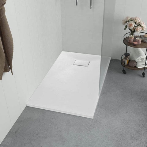 Shower Base Tray SMC White  S