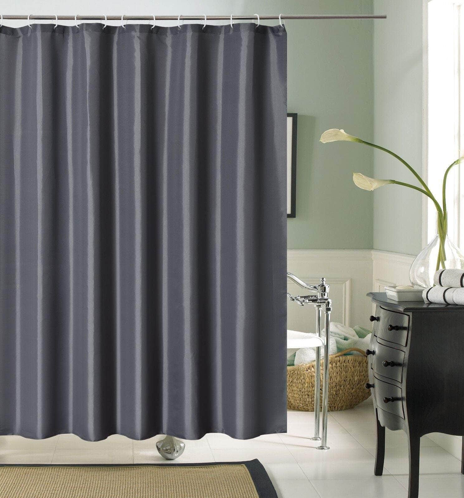 Shower Curtain Bathroom Curtain Water Resistant with Hooks