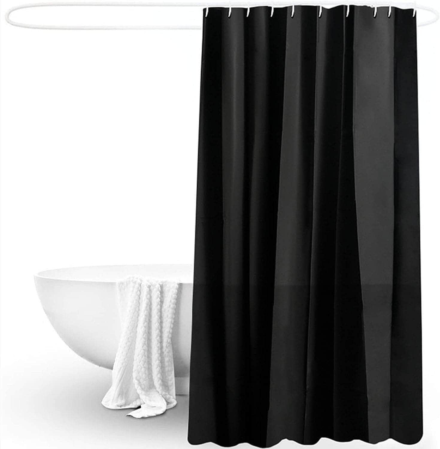 Shower Curtain Bathroom Curtain Water Resistant with Hooks