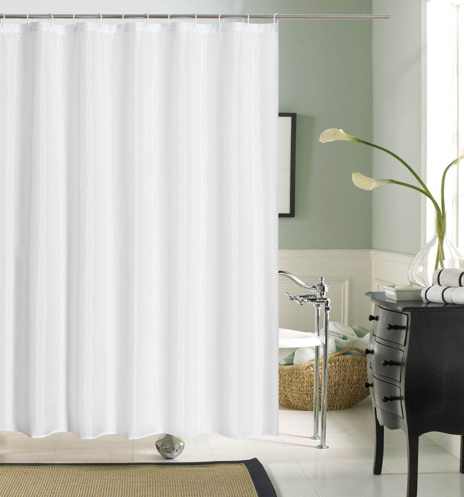 Shower Curtain Bathroom Curtain Water Resistant with Hooks